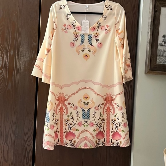 Made with ❤️ silky look dress. Size Medium. NWT - Picture 1 of 10